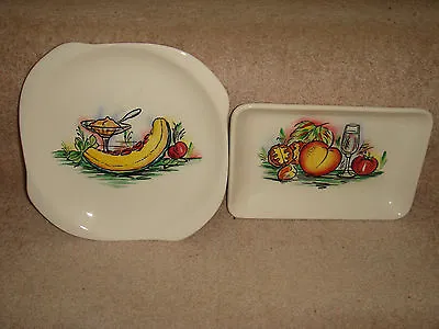Buy Beswick 1950's Fruit Dishes X 2 Unusual Pottery Very Good Condition • 10£