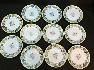 Buy 11 X Vintage Paragon Fine Bone China Side Plates, Floral & Fruit Pattern • 22.99£