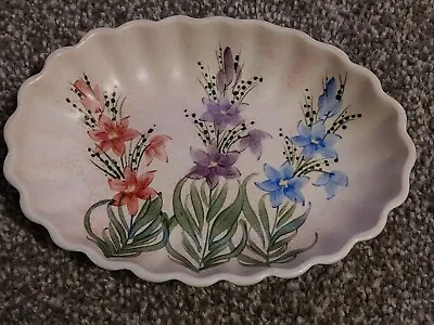 Buy Vintage Radford Hand Painted Oval Scalloped Dish..flower Patterned • 4.80£