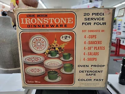 Buy Vintage Ironstone Dinnerware Set Of 20 In Original Box.  Taylor, Smith & Taylor • 47.65£