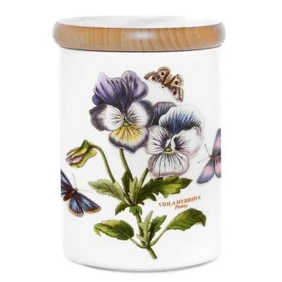 Buy PORTMEIRION BOTANIC GARDEN Airtight Pansy Storage Jar, 14cm (5.5in) NEW & UNUSED • 16£