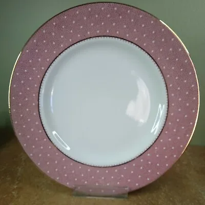Buy Vintage 1950s, Ridgway, 'Conway' Pattern, Pink Polka Dot, Dinner Plate 25cm • 5.95£