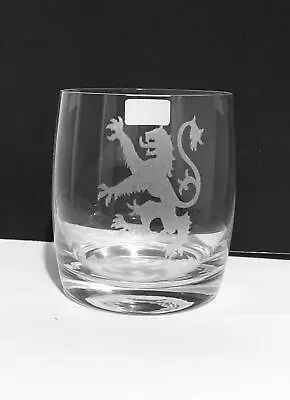 Buy  Lion Rampant Engraved Dartington Crystal Whisky Glass & Slate Coaster Gift Set • 13.50£