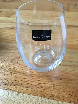 Buy Set Of 2 New Dartington Stemless Wine Glasses British Wine Glass Company 4 1/2   • 28.46£