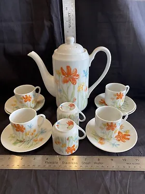 Buy Tivoli Fine China Japan Toscany Tea Pot Cups And Saucers Set • 41.85£