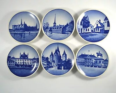 Buy 6 Royal Copenhagen Miniature Landmark Plates  Blue Assorted 3  Denmark • 18.94£