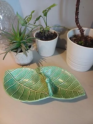 Buy Vintage Green Sylvac Twin Palm Leaf Dish Bowl Tableware • 12.99£