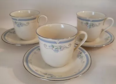 Buy Set Of 3 Lenox Ashton Park Tea Cup & Saucers • 18.44£