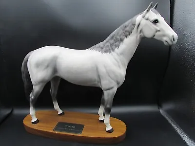 Buy Beswick 1734 Horse Hunter Connoisseur Large Grey Perfect Condition On Plinth • 325£