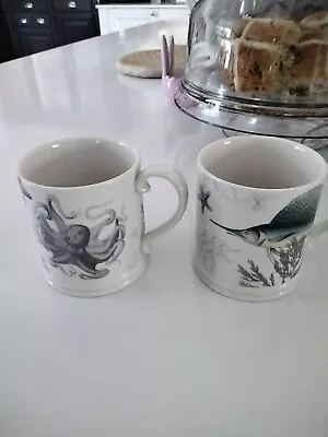 Buy Two Marks And Spencer Mugs Sealife • 4.99£