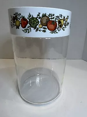 Buy Vintage PYREX Ware Spice Of Life Store & See Canister With Lid 7.5” Tall • 18.96£