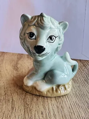 Buy Szeiler Pale Blue Lion Rare Made In England 1960 Hand Painted • 14£
