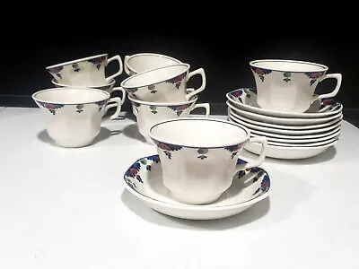 Buy 9 SETS - ADAMS Ironstone China Veruschka Cup & Saucer Made In England • 43.24£