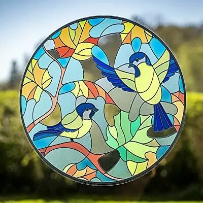 Buy Stained Glass Effect Window Sticker - Stained Glass Bird Suncatcher • 11.99£