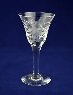 Buy Royal Brierley Crystal  FUCHSIA  Liqueur / Cordial Glass - 11cms (4-1/4 ) Tall • 14.50£