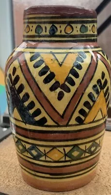 Buy Vintage Safi Moroccan Pottery Ceramic Pot / Vase • 18.99£