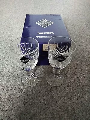 Buy EDINBURGH Crystal - BALMORAL Cut - Pair Of Glasses. New • 45£
