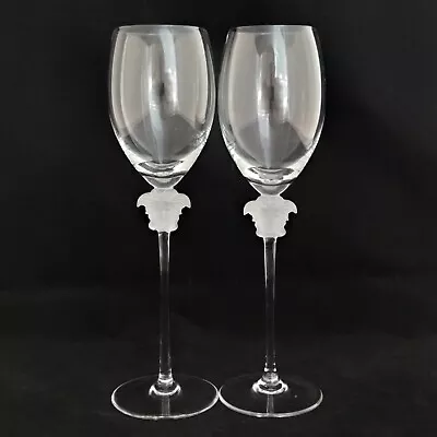 Buy Rosenthal Versace Lumiere Set Of 2 White Wine Glasses (D0849) • 184.85£