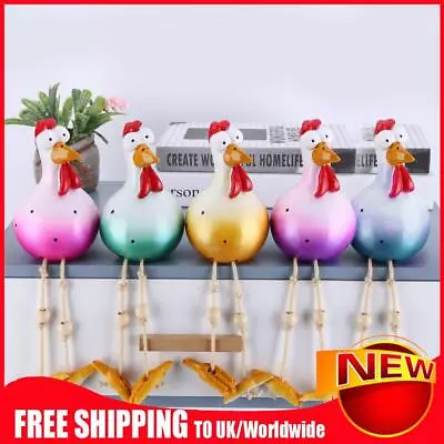 Buy Resin Farm Chicken Figurine Ornament Funny Holiday Gift Home Decor For Yard Lawn • 12.30£