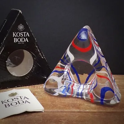 Buy Kosta Boda Glass Candle Holder Tea Light Ulrica Hydman Vallien Piece Of Cake Box • 35£