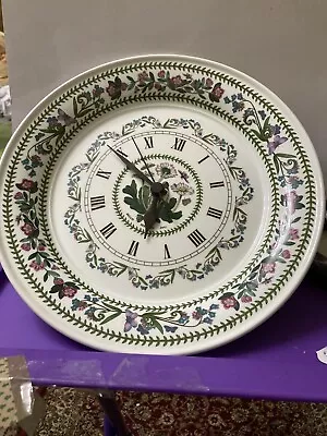 Buy Portmeirion Pottery,Botanic Garden,Bellis Perennis Daisy Flower Wall Clock Plate • 12.99£