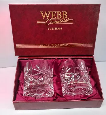 Buy Webb Continental Evesham Hand Cut Lead Edinburgh Crystal  Made In Italy(Reesway) • 12.99£