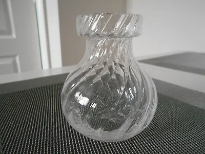Buy Vintage Dartington Ripple Crystal Candleholder / Vase FT266 Frank Thrower • 4.99£