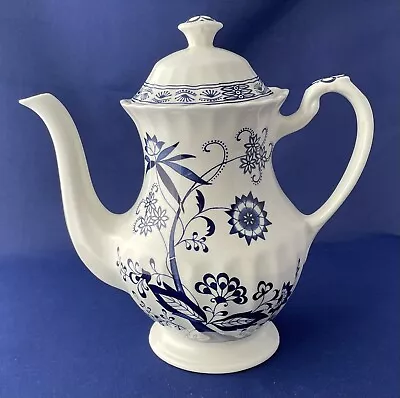 Buy J&G MEAKIN BLUE NORDIC Coffee Pot Classic Vintage Ironstone Ex Condition • 8£