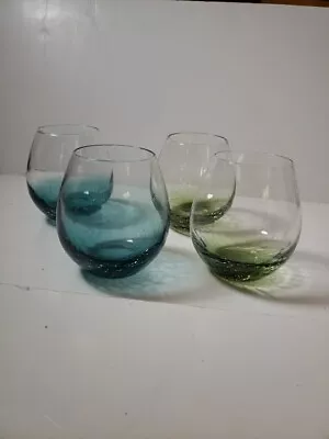 Buy Crackle Glass Stemless Wines • 38.66£