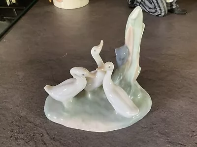 Buy Vintage NAO LLADRO HAND MADE 3 DUCKS/GEESE FIGURINE EXCELLENT CONDITION • 8.99£
