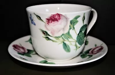 Buy Roy Kirkham Large  Breakfast Cup And Saucer 'Palace Garden Rose' Mix • 14.50£