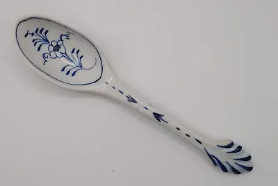 Buy Blue & White Lace Style Pattern Porcelain China Serving Spoon 21.8 Cm • 4.99£
