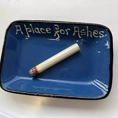 Buy ASH TRAY. Long Park Torquay Ware. Novelty Pretend Cigarette On An Ashtray. • 8£