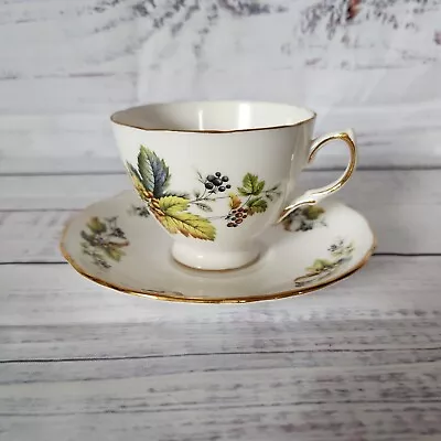 Buy Royal Vale Bone China Tea Cup And Saucer Autumn Fall Leaves Made In England • 9.48£