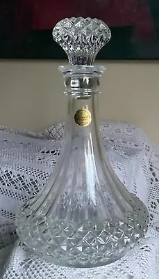 Buy  Lead Crystal Decanter  'Longchamp' Pattern By Cristal D'Arques  • 32£