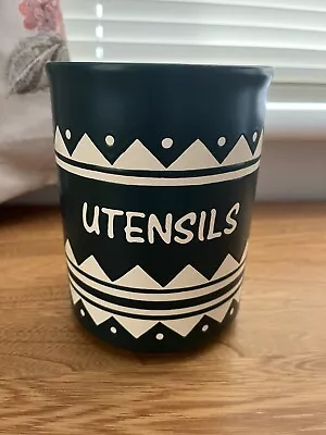 Buy Vintage Green Ceramic Hornsea Pottery INCA Utensil Pot Storage Jar (8) • 22£