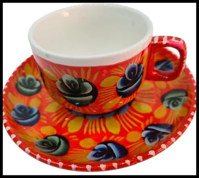 Buy Hand-Painted Truck Art Tea Cup And Saucer Set • 19.98£