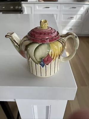 Buy 1940s Vintage Hand Painted Pottery Teapot By HJ Wood Ltd, 5 Cup, Burslem England • 47.66£