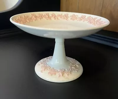 Buy Wedgewood Embossed Queens Ware Pink On Cream Small Pedestaled  Cake Stand • 62.73£