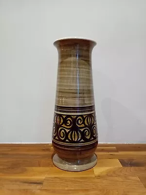 Buy Large Vintage Jersey Pottery Vase 33cm Tall Retro 70s Handpainted  • 20£