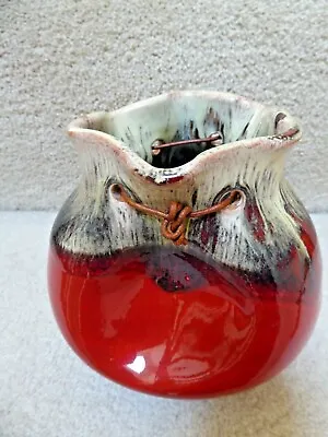 Buy Vintage Spanish Manuel Garcia ARROYO Tricorn Sack Vase • 24.99£