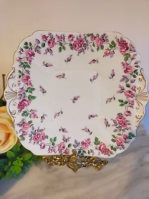 Buy Shelley Cake Plate In The Haddon Pattern Vgc • 25£