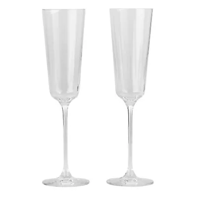 Buy Livellara Champagne Flutes Crystalline Glass (Set Of 2) 240ml - BNIB • 9£