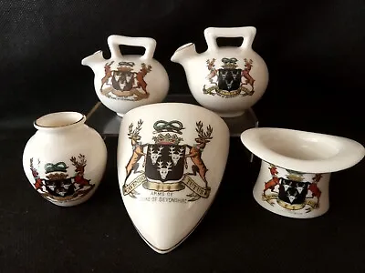 Buy Goss/Crested China X 5 All With DUKE OF DEVONSHIRE Crests. • 8£