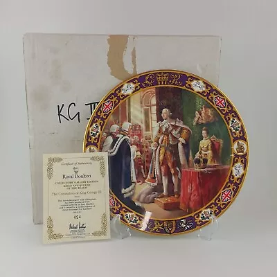 Buy Royal Doulton PN203 The Coronation Of King George III Decorative Plate With CoA/ • 65£