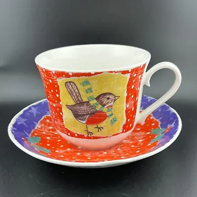Buy Roy Kirkham Breakfast Cup And Saucer Frosty 2000 Christmas Fine Bone China • 14.99£