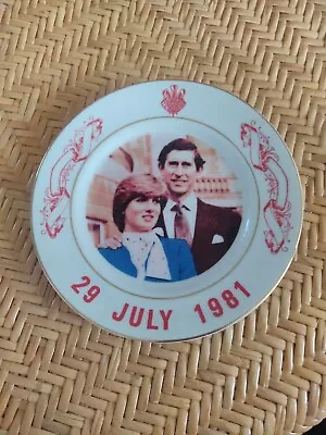 Buy Vintage 1981 Commemorative China Plate Charles & Diana Wedding • 4.99£