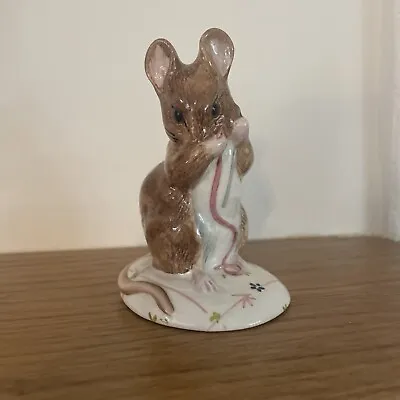 Buy Rare Royal Albert Beatrix Potter 'No More Twist' China Mouse Figure -1992 -VGC • 9.99£