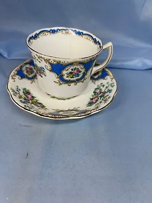 Buy Foley White Bone China Floral Broadway Glossy Finish Cup & Tea Saucer Set • 19.01£
