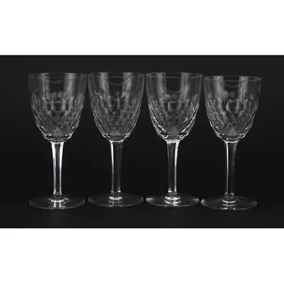 Buy Baccarat X 4 French Cut Crystal Wine Glasses • 175£
